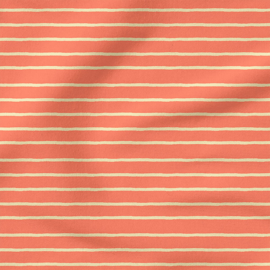 Stripes (Bright Pink) | Stripes and Shapes Fabric Design | Juniper Row Design