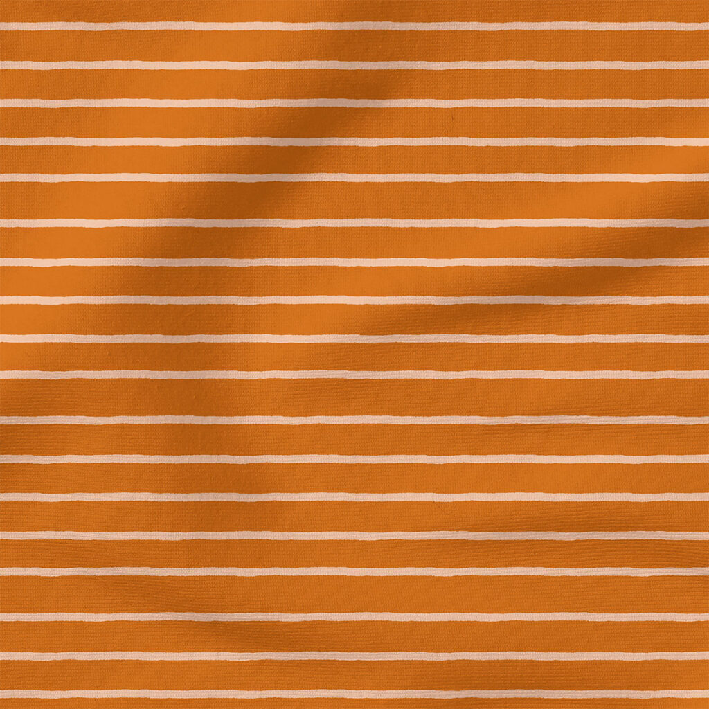 Stripes (Rust) | Stripes and Shapes Fabric Design | Juniper Row Design