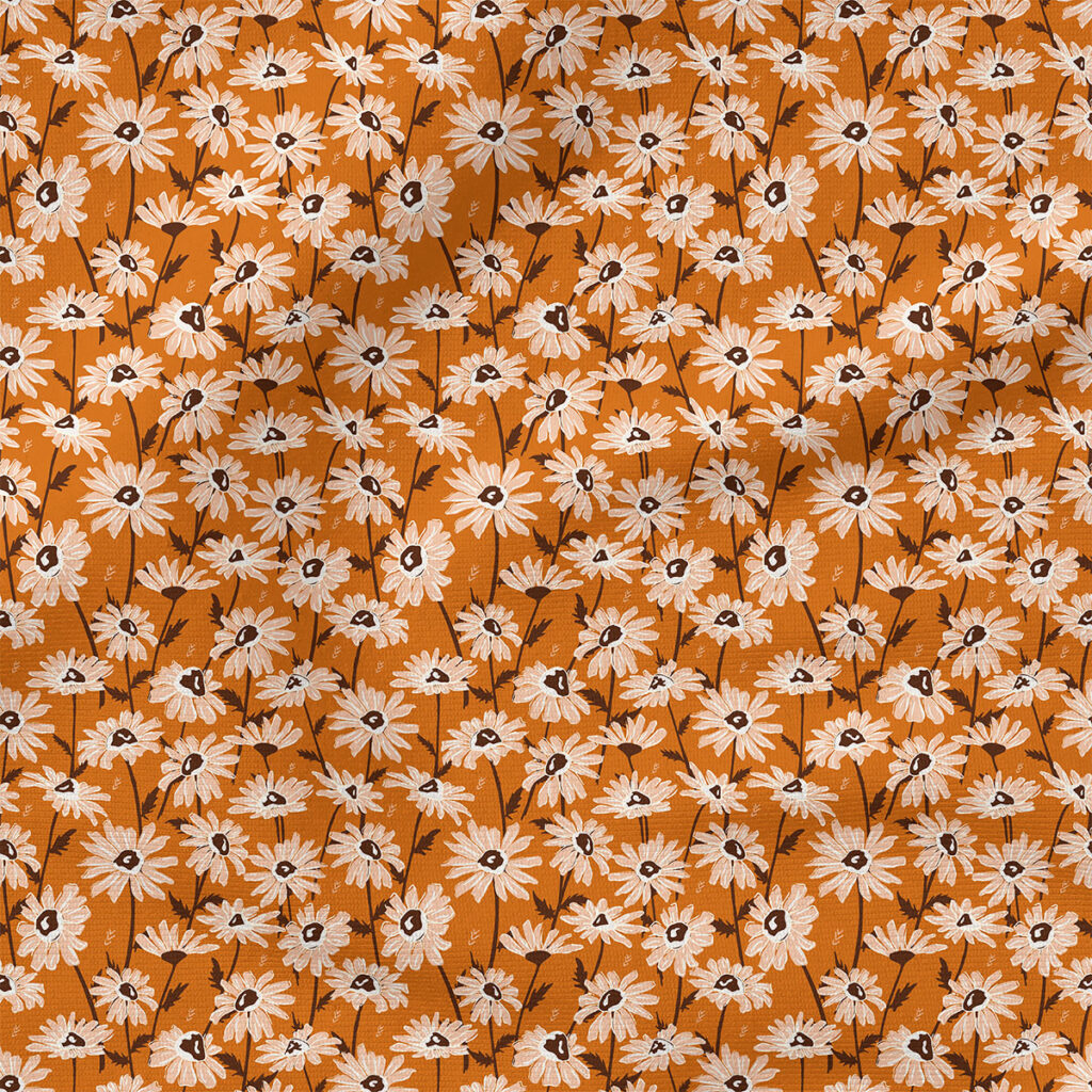 Sunshine Daisy | Botanical Fabric Design | Juniper Row Design