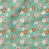 Flowers (Green) | Valentine's Day Fabric Design | Juniper Row Design