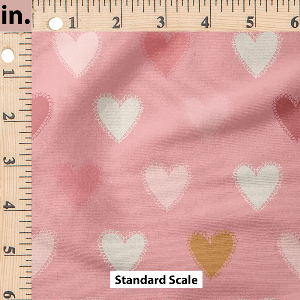 Ruler Scale for Hearts (Hot Pink) by Juniper Row Design