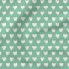 Hearts (Green) | Valentine's Day Fabric Design | Juniper Row Design