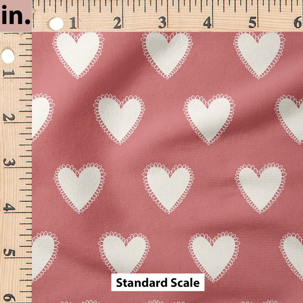 Ruler Scale for Hearts (Red) by Juniper Row Design