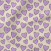 XOXO (Purple on Cream) | Valentine's Day Fabric Design | Juniper Row Design