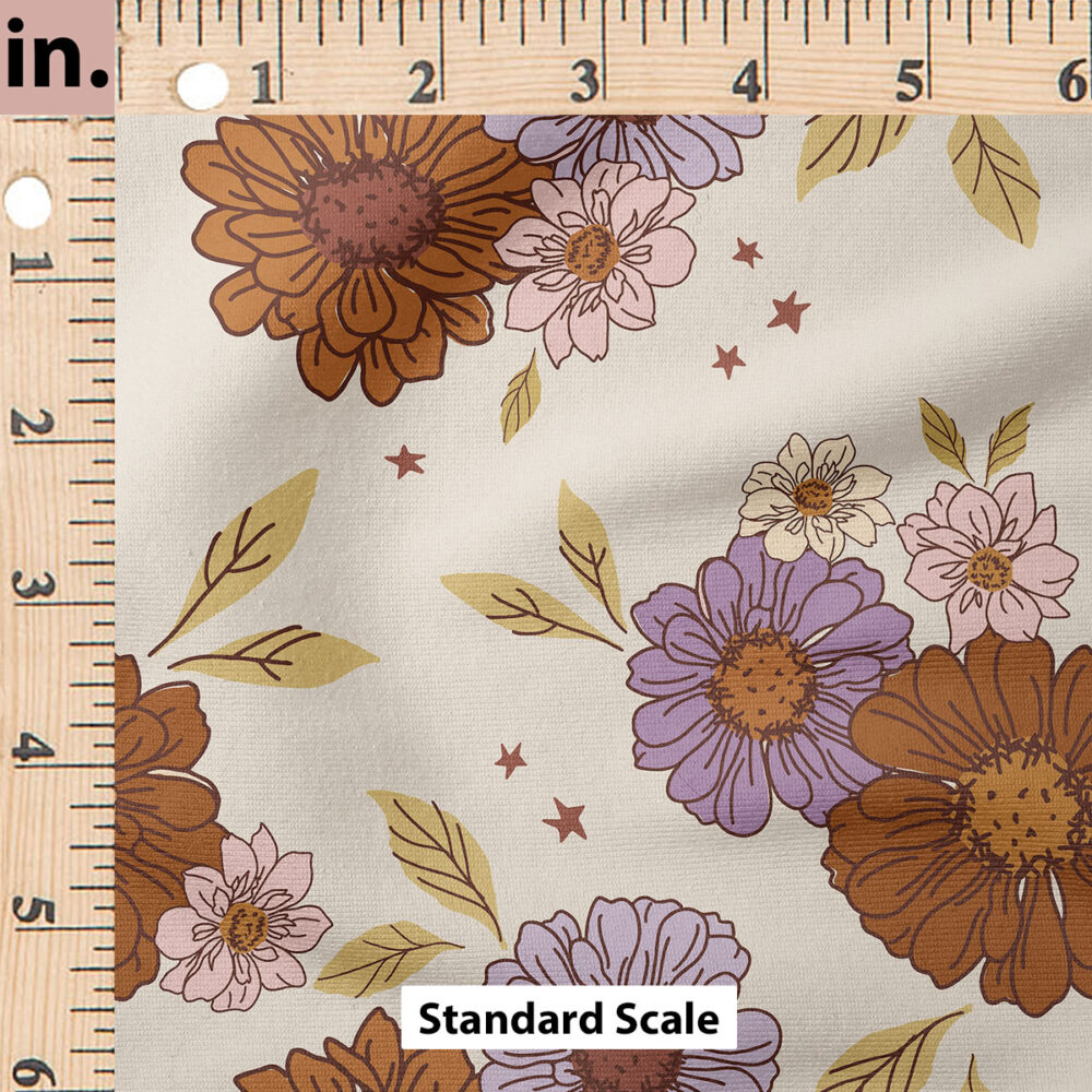 Ruler Scale for Floral (Dark on Cream) by Juniper Row Design