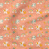 Unicorn (Orange) | Spring Fabric Design | Juniper Row Design