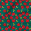 Joyful Floral (Green) | Holiday Fabric Design | Juniper Row Design