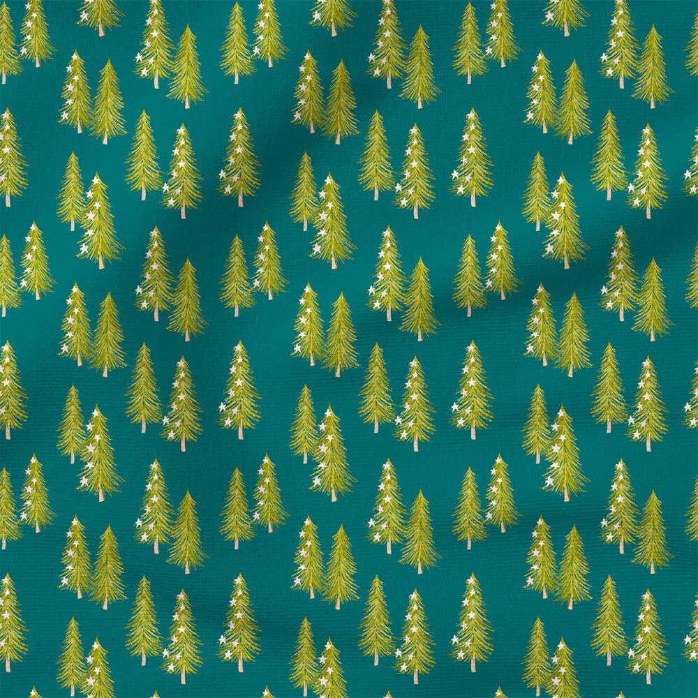 Starlight Tree | Holiday Fabric Design | Juniper Row Design