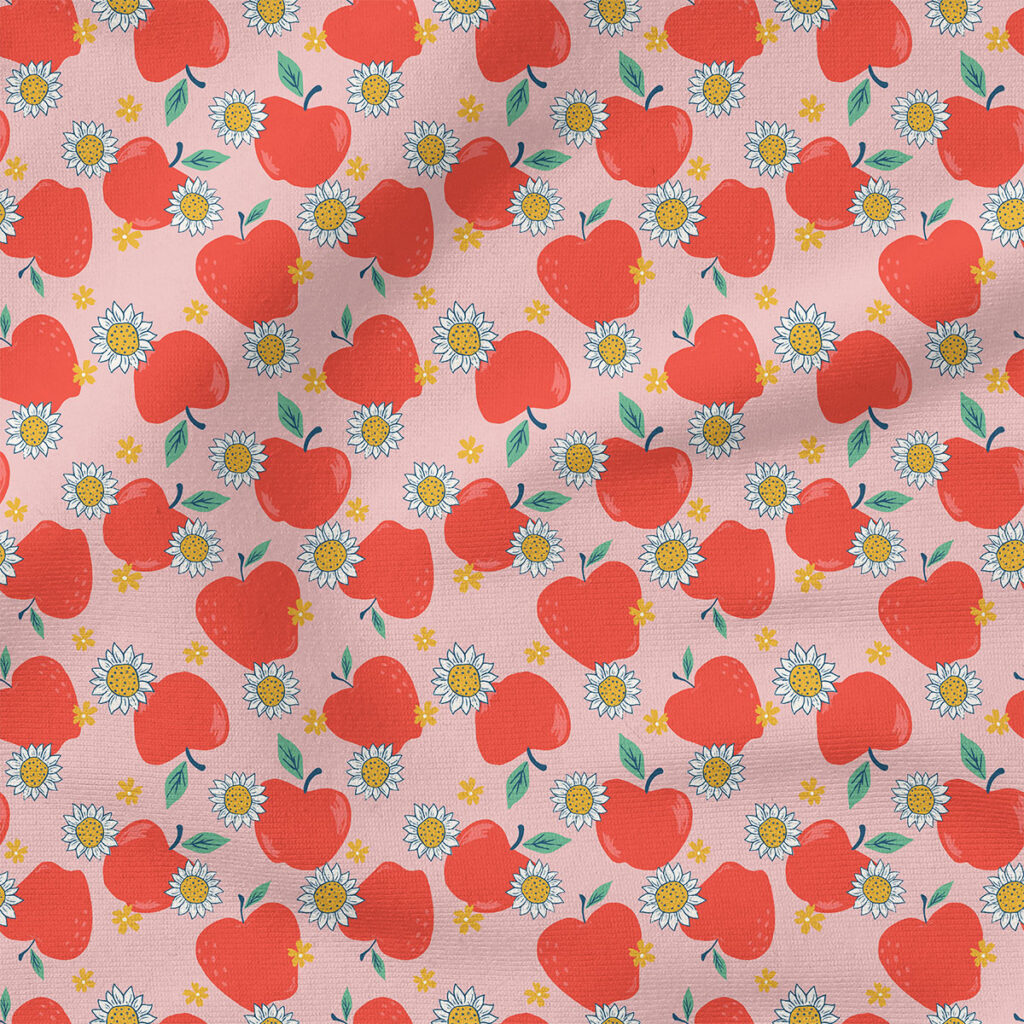 Apple | Fruit Fabric Design | Juniper Row Design