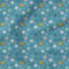 Doodle Flowers (Denim) | Seasonal Fabric Design | Juniper Row Design