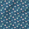 Doodle Flowers (Navy) | Seasonal Fabric Design | Juniper Row Design