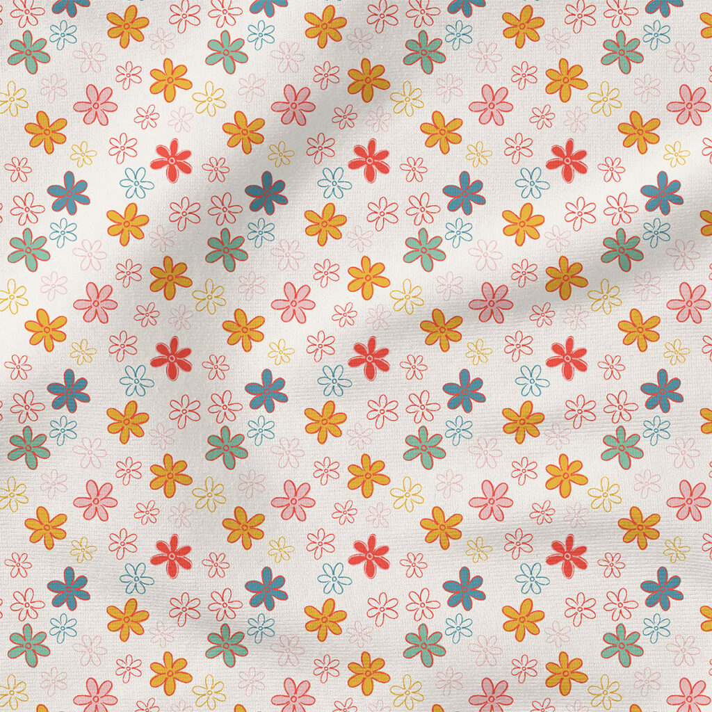 Doodle Flowers | Seasonal Fabric Design | Juniper Row Design