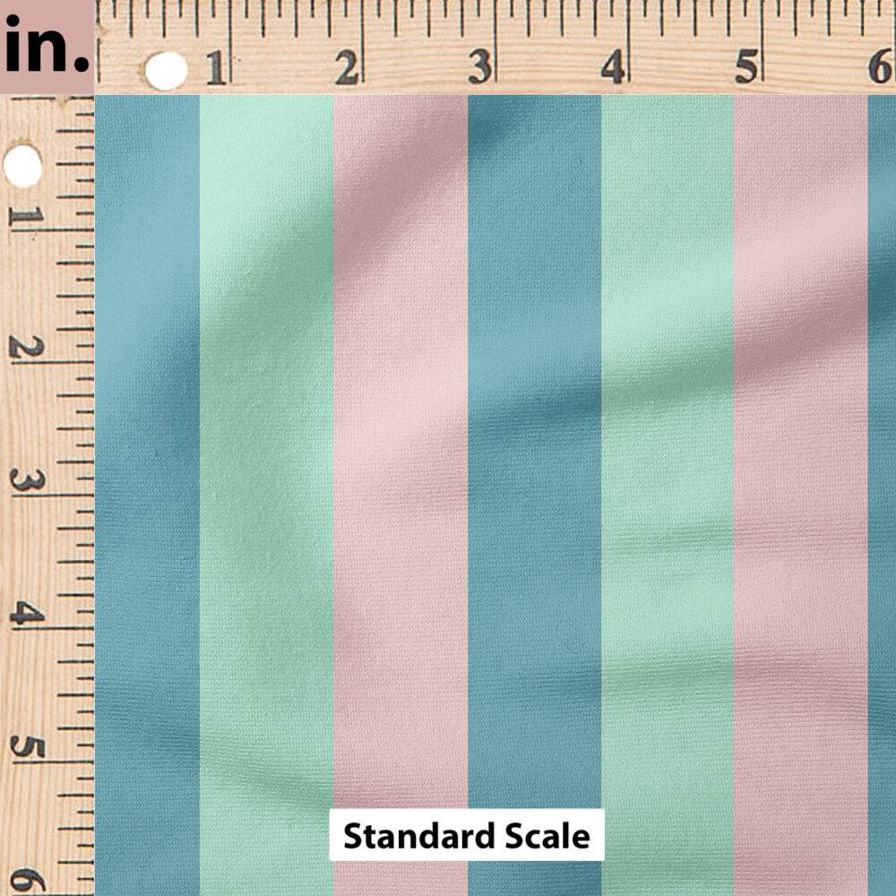 Ruler Scale for Stripe (Denim Aqua Pink) by Juniper Row Design