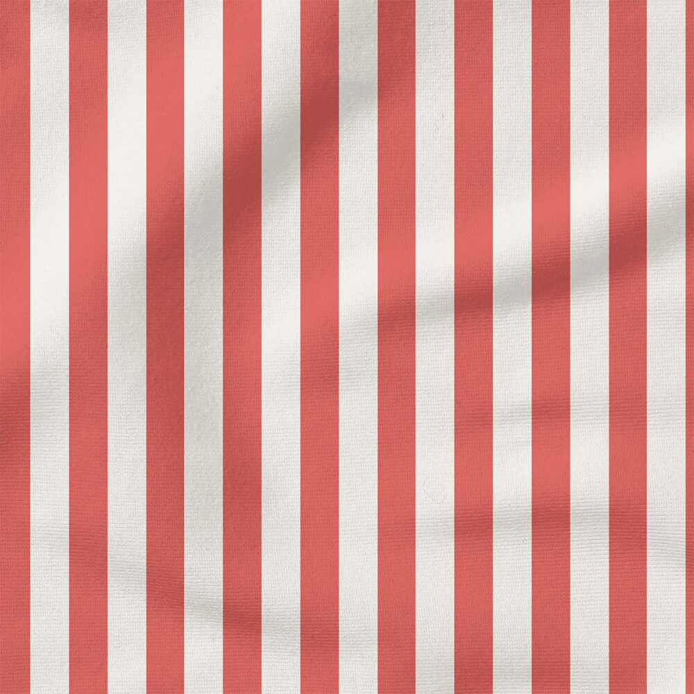 Stripe (Red) | Stripes and Shapes Fabric Design | Juniper Row Design