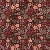 Garden Floral (Burgundy) | Botanical Fabric Design | Studio Rianne