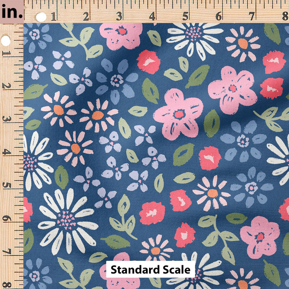 Ruler Scale for Garden Floral (Navy) by Studio Rianne