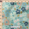 Ruler Scale for Garden Floral (Teal Green) by Studio Rianne