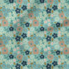 Garden Floral (Teal Green) | Botanical Fabric Design | Studio Rianne