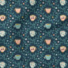 Tea Cups (Teal) | Food and Beverages Fabric Design | Studio Rianne