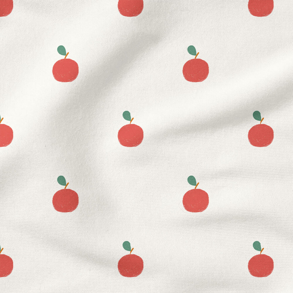 Apples (Chalk) | Fruit Fabric Design | Poppies and Ducks