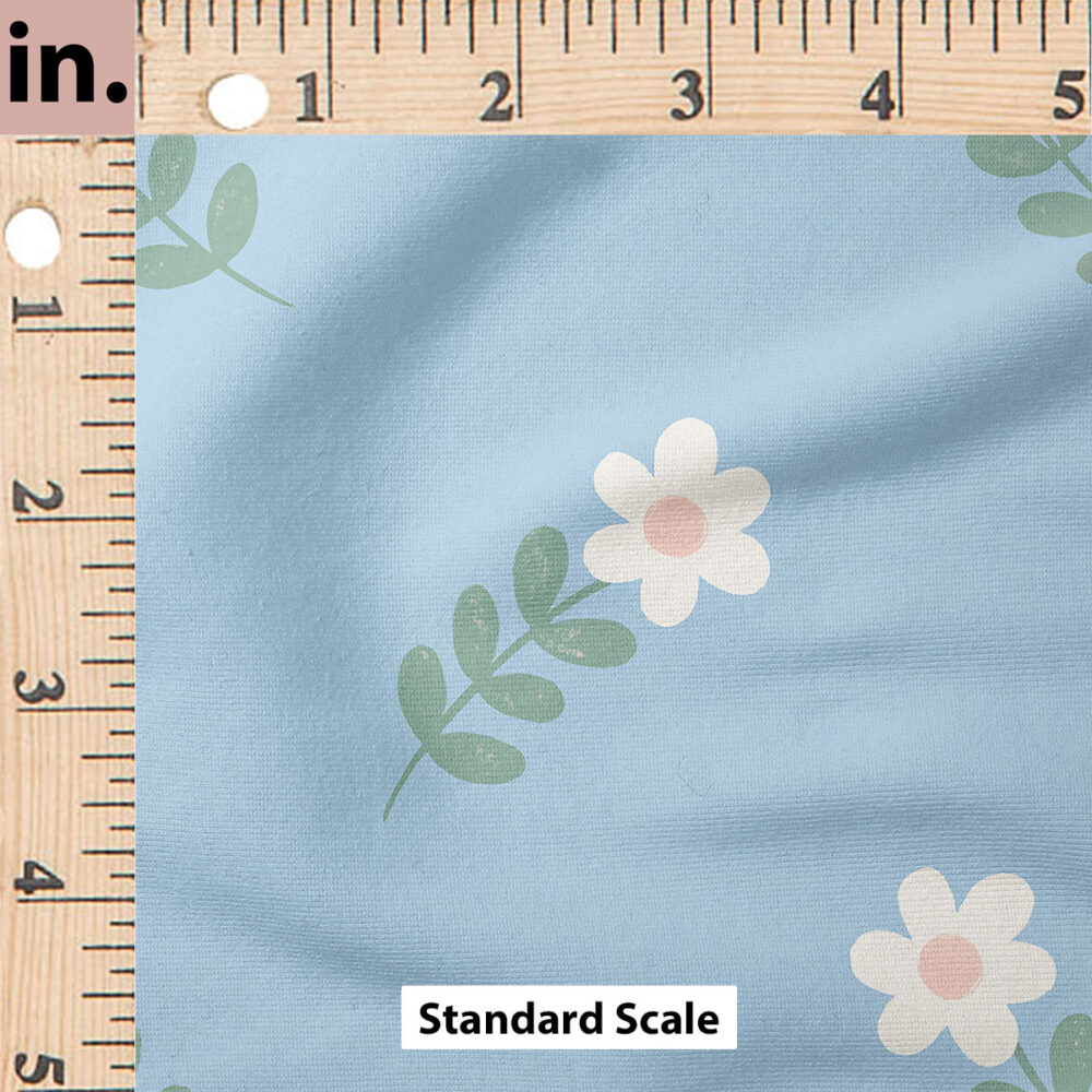 Ruler Scale for Mini Flowers (Blue) by Poppies and Ducks