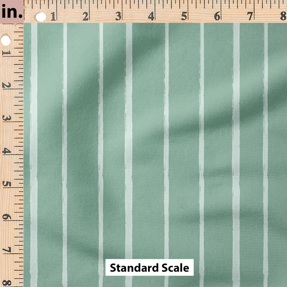 Ruler Scale for Chalk Stripes (Green) by Poppies and Ducks