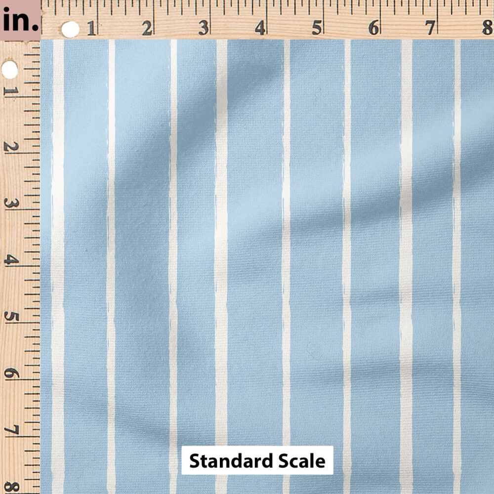 Ruler Scale for Chalk Stripes (Blue) by Poppies and Ducks