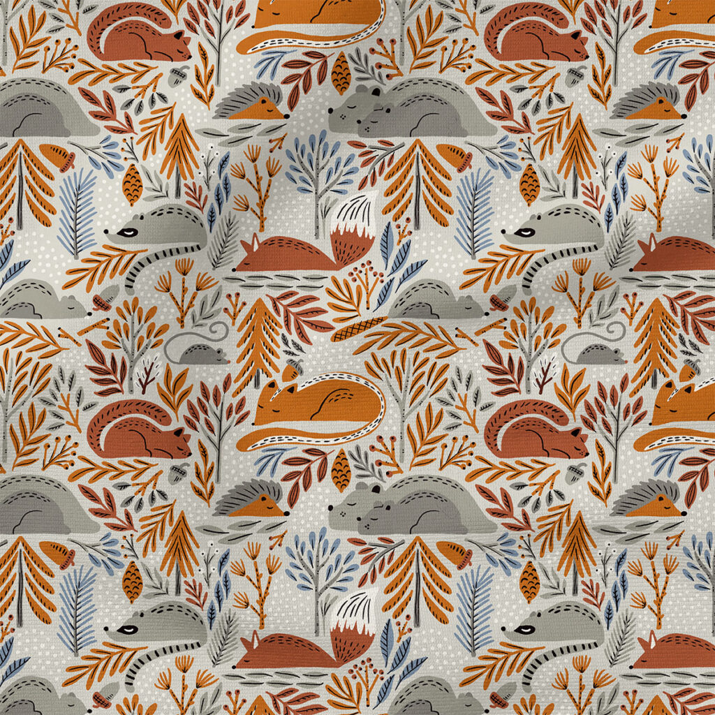 21010204 primary custom fabric printing design