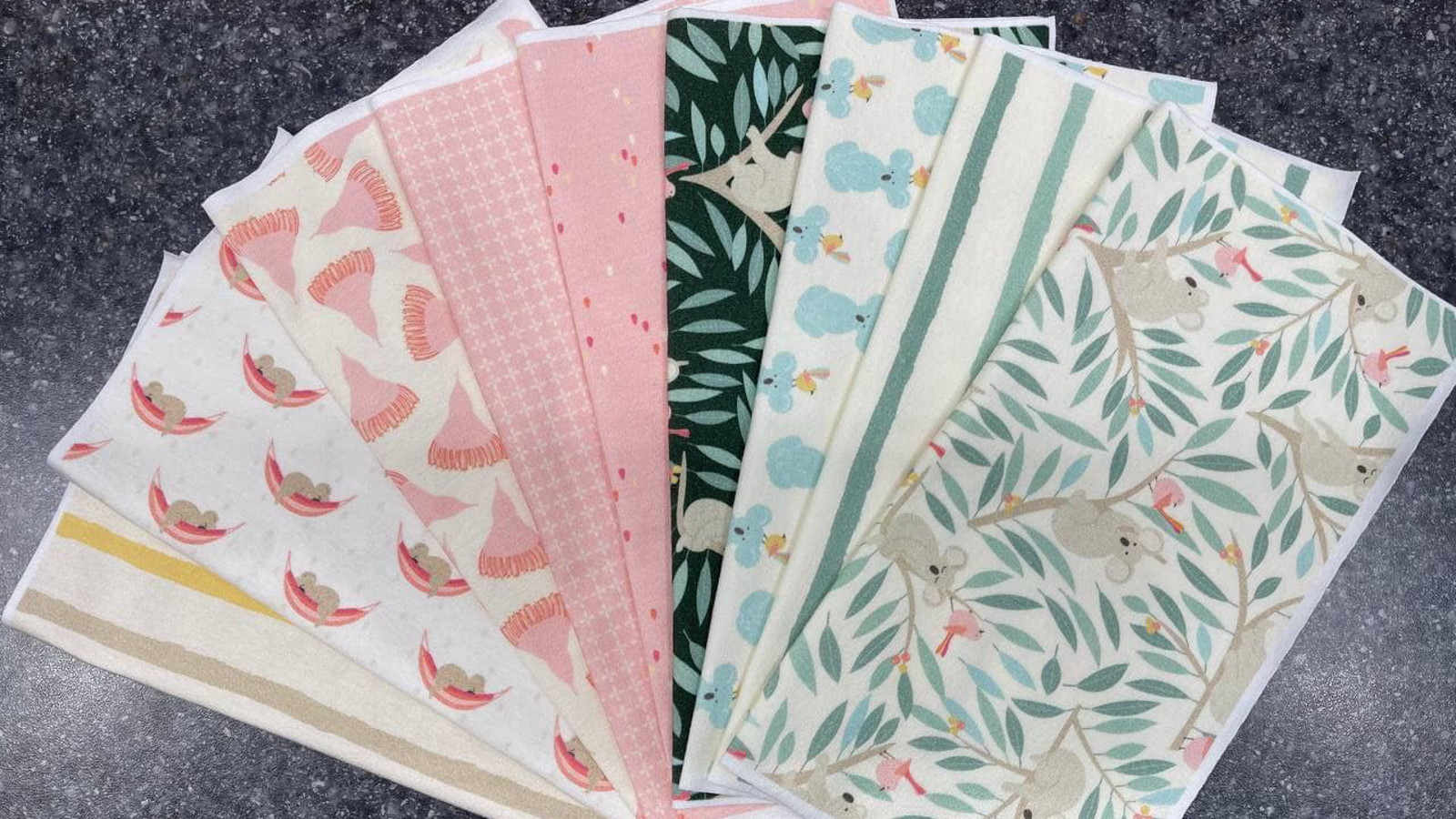 test swatches of custom fabric from little cocalico